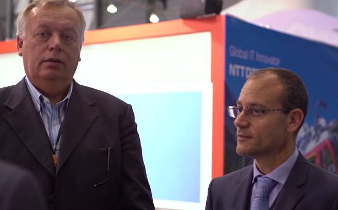 Sibos 2016: Mauro Giorgi & David Borg Hedley from NTT DATA & Fexserv