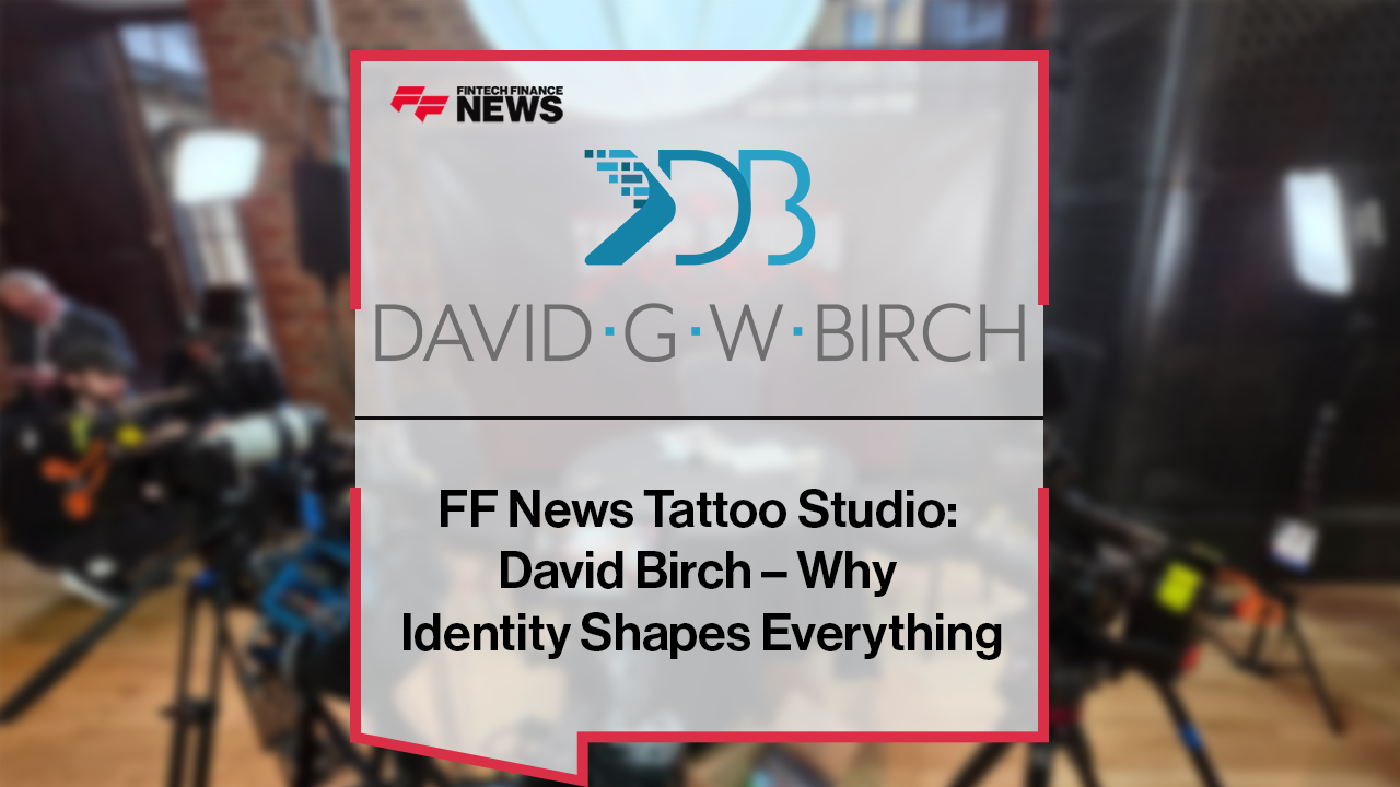 David Birch speaking at the FF News Tattoo Studio during Fintech Talents Festival 2025, discussing digital identity, trust, and the future of finance.||||David Birch discusses the digital identity crisis, AI challenges, and trust frameworks at Fintech Talents Festival 2025