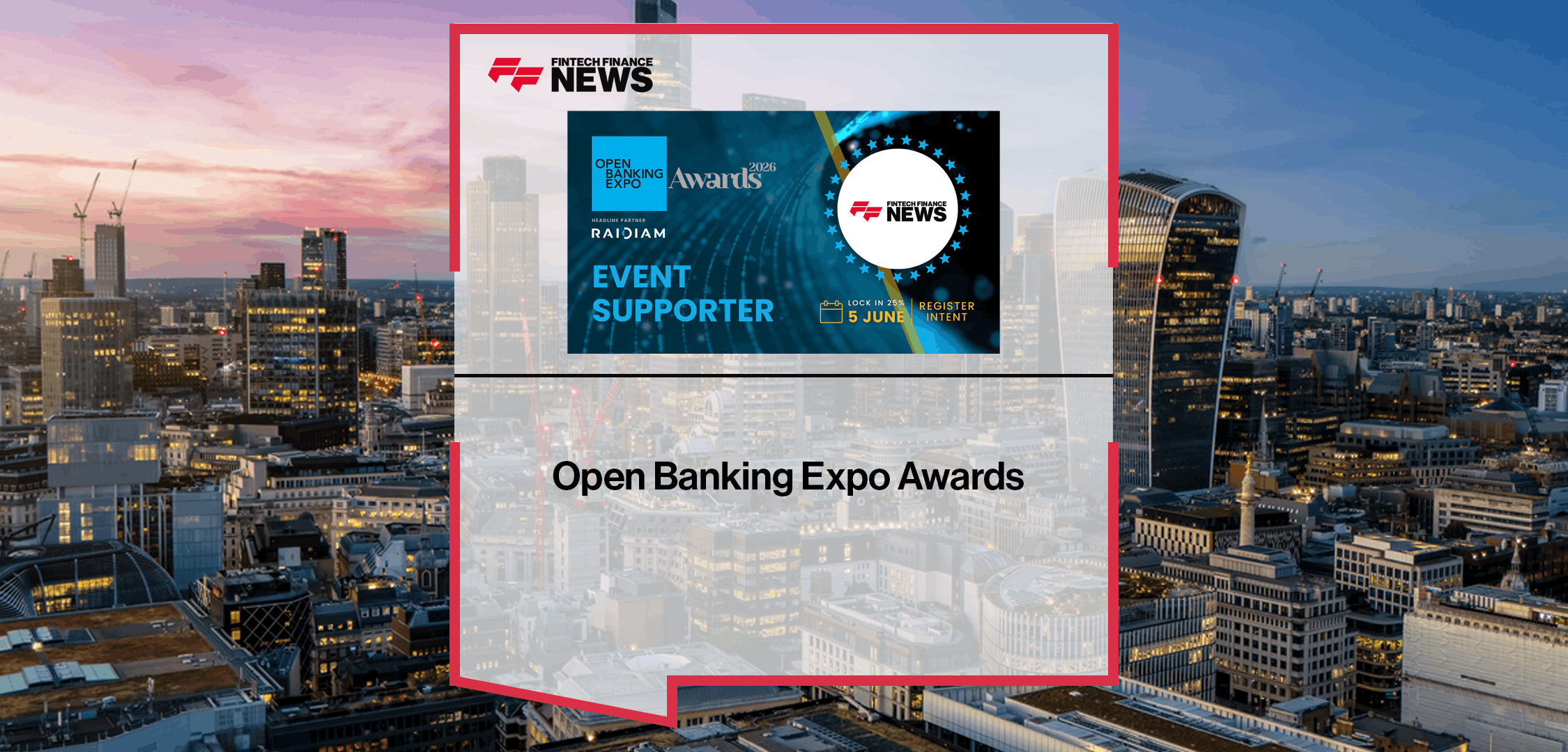 Open Banking Expo Awards x FFNews