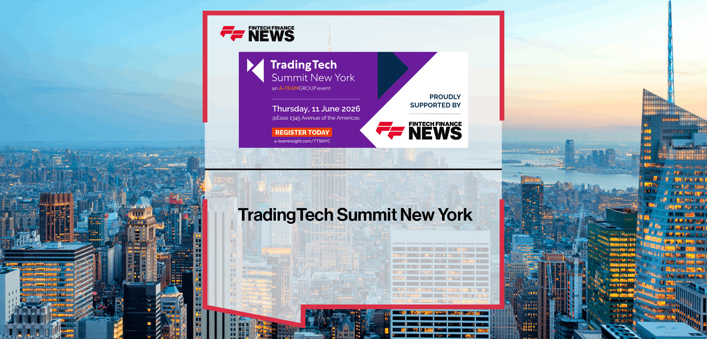 TradingTech Summit New York x FFNews