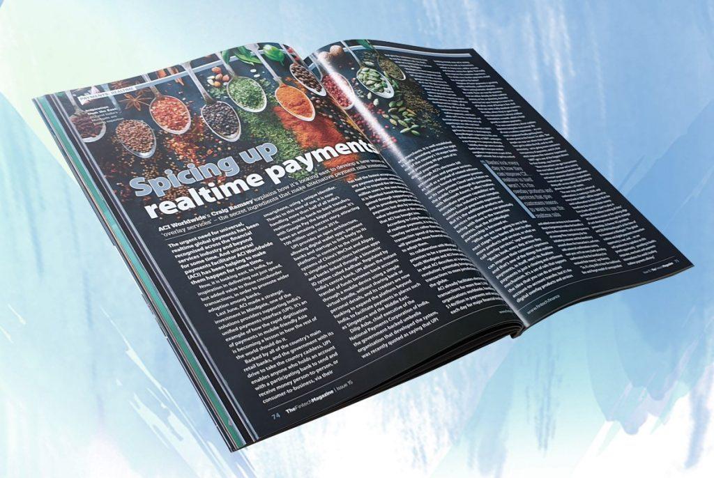 Exclusive: 'Spicing up realtime payments' -  Craig Ramsey, ACI Worldwide in "The Fintech Magazine"