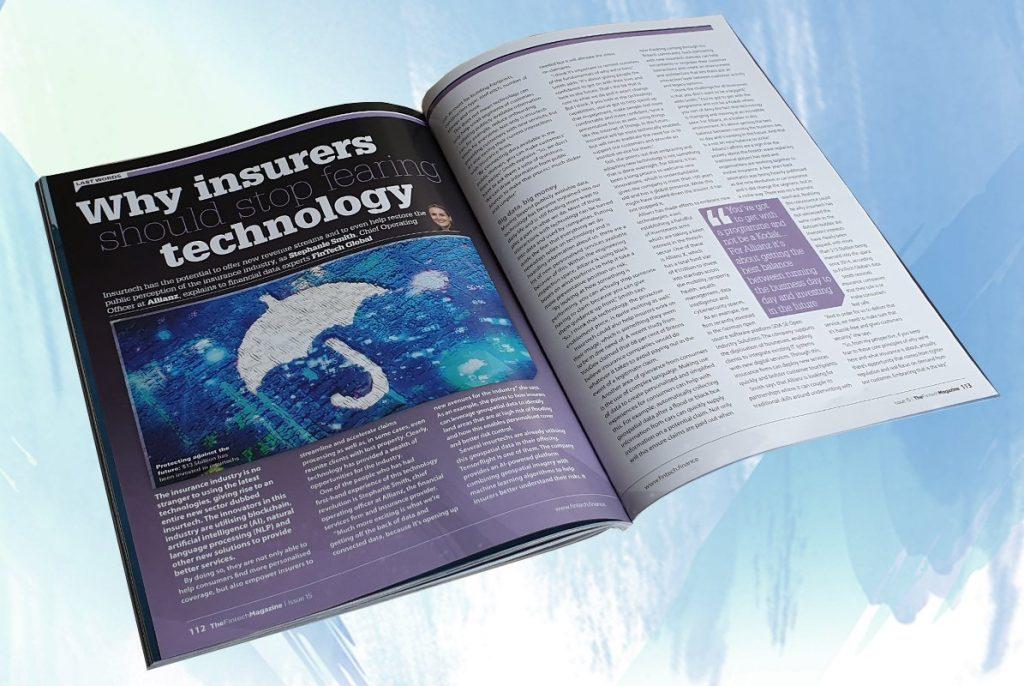Exclusive: 'Why insurers should stop fearing technology' - Stephanie Smith, Allianz in "The Fintech Magazine"