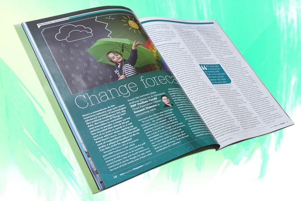 Exclusive: 'Change forecast' -  Renaud Dumora, BNP Paribas Cardif in "The Insurtech Magazine"
