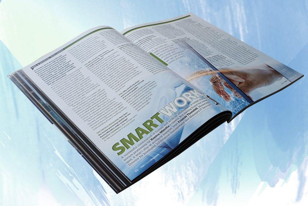 Exclusive: 'Smart work!' - Francis Thornhill, Konica Minolta in "The Fintech Magazine"