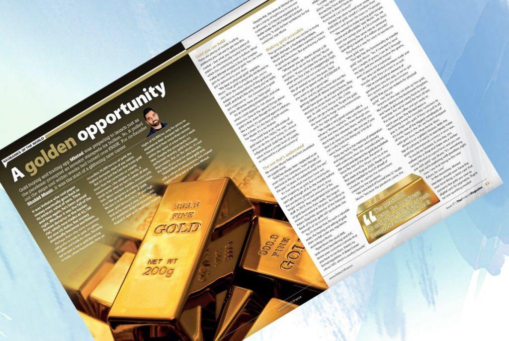 Exclusive: ‘A Golden Opportunity' – Shahid Munir, Minted in “The Fintech Magazine” | Fintech Finance