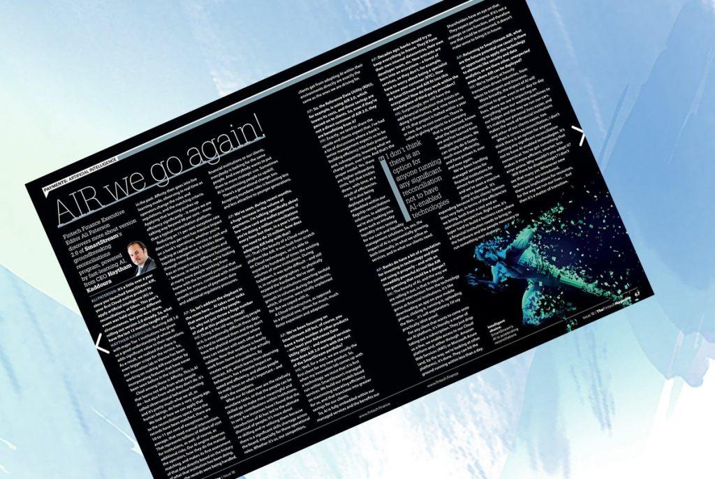 'AIR we go again!' - Haytham Kaddoura, SmartStream in "The Fintech Magazine" | Fintech Finance||'AIR we go again!' - Haytham Kaddoura, SmartStream in "The Fintech Magazine" | Fintech Finance