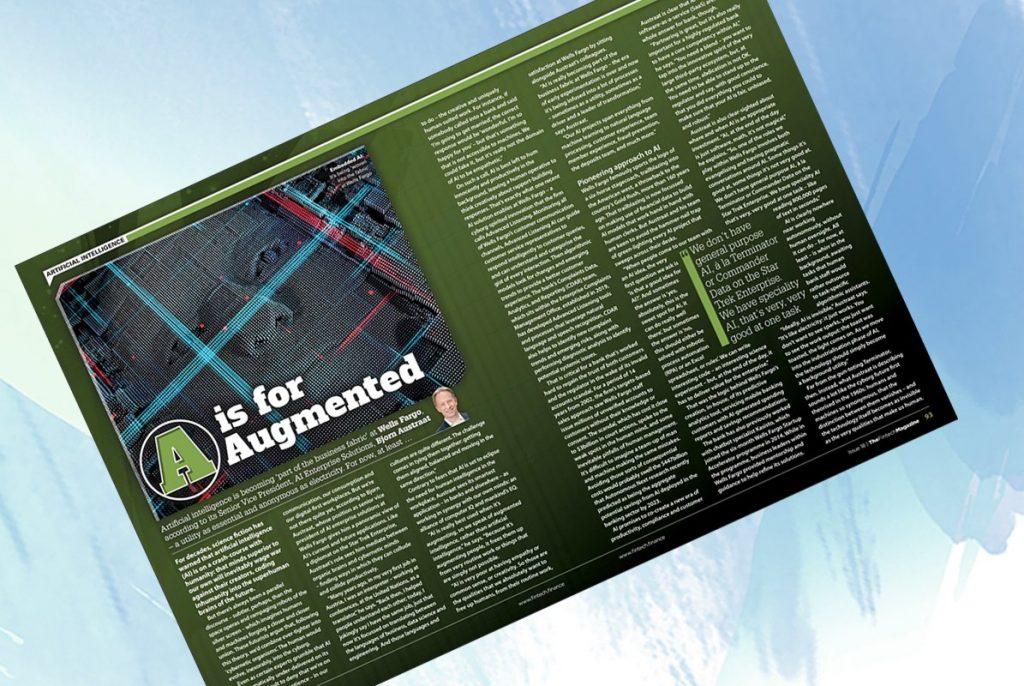 'A is for augmented' - Bjorn Austraat, Wells Fargo in "The Fintech Magazine" | Fintech Finance|Bjorn Austraat | Wells Fargo | Fintech Finance||'A is for augmented' - Bjorn Austraat, Wells Fargo in "The Fintech Magazine" | Fintech Finance
