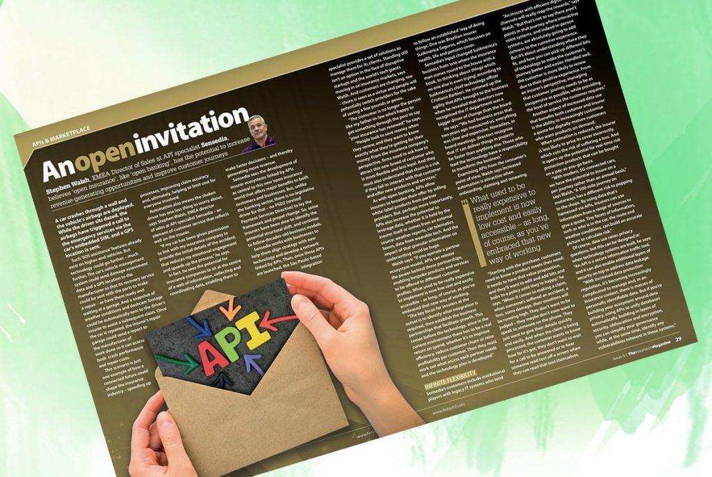 Exclusive: 'Anopeninvitation' - Stephen Walsh, Sensedia in "The Insurtech Magazine" | Fintech Finance|Exclusive: 'Anopeninvitation' - Stephen Walsh, Sensedia in "The Insurtech Magazine" | Fintech Finance|Exclusive: 'Anopeninvitation' - Stephen Walsh, Sensedia in "The Insurtech Magazine" | Fintech Finance