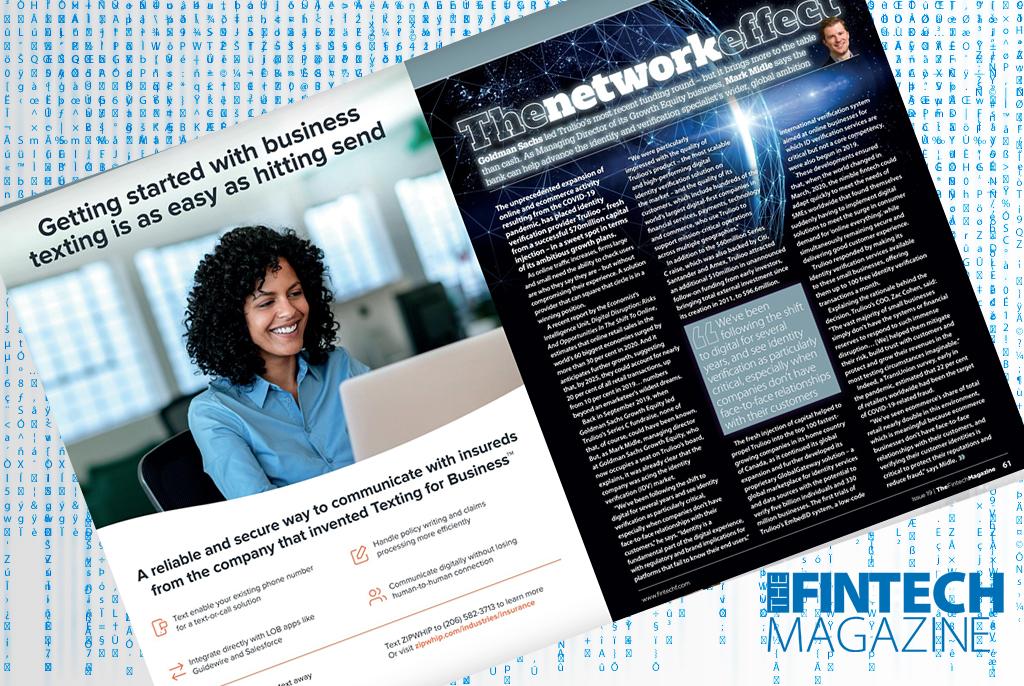 EXCLUSIVE: 'The Network Effect' - Mark Midle, Goldman Sachs in 'The Fintech Magazine'