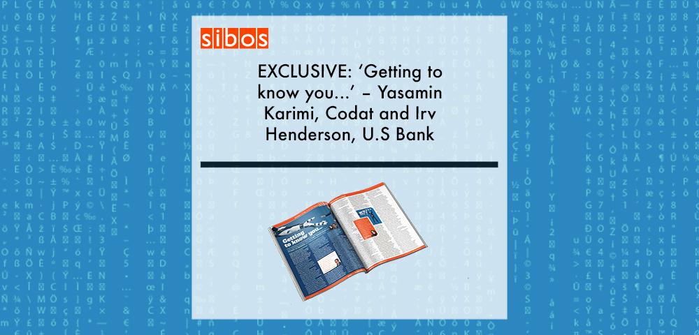 EXCLUSIVE: ‘Getting to know you...’ – Yasamin Karimi, Codat and Irv Henderson, U.S Bank in ‘Discover Sibos 2021’ | Fintech Finance|EXCLUSIVE: ‘Getting to know you...’ – Yasamin Karimi, Codat and Irv Henderson, U.S Bank in ‘The Fintech Magazine’ | Fintech Finance|EXCLUSIVE: ‘Getting to know you...’ – Yasamin Karimi, Codat and Irv Henderson, U.S Bank in ‘The Fintech Magazine’ | Fintech Finance|EXCLUSIVE: ‘Getting to know you...’ – Yasamin Karimi, Codat and Irv Henderson, U.S Bank in ‘The Fintech Magazine’ | Fintech Finance