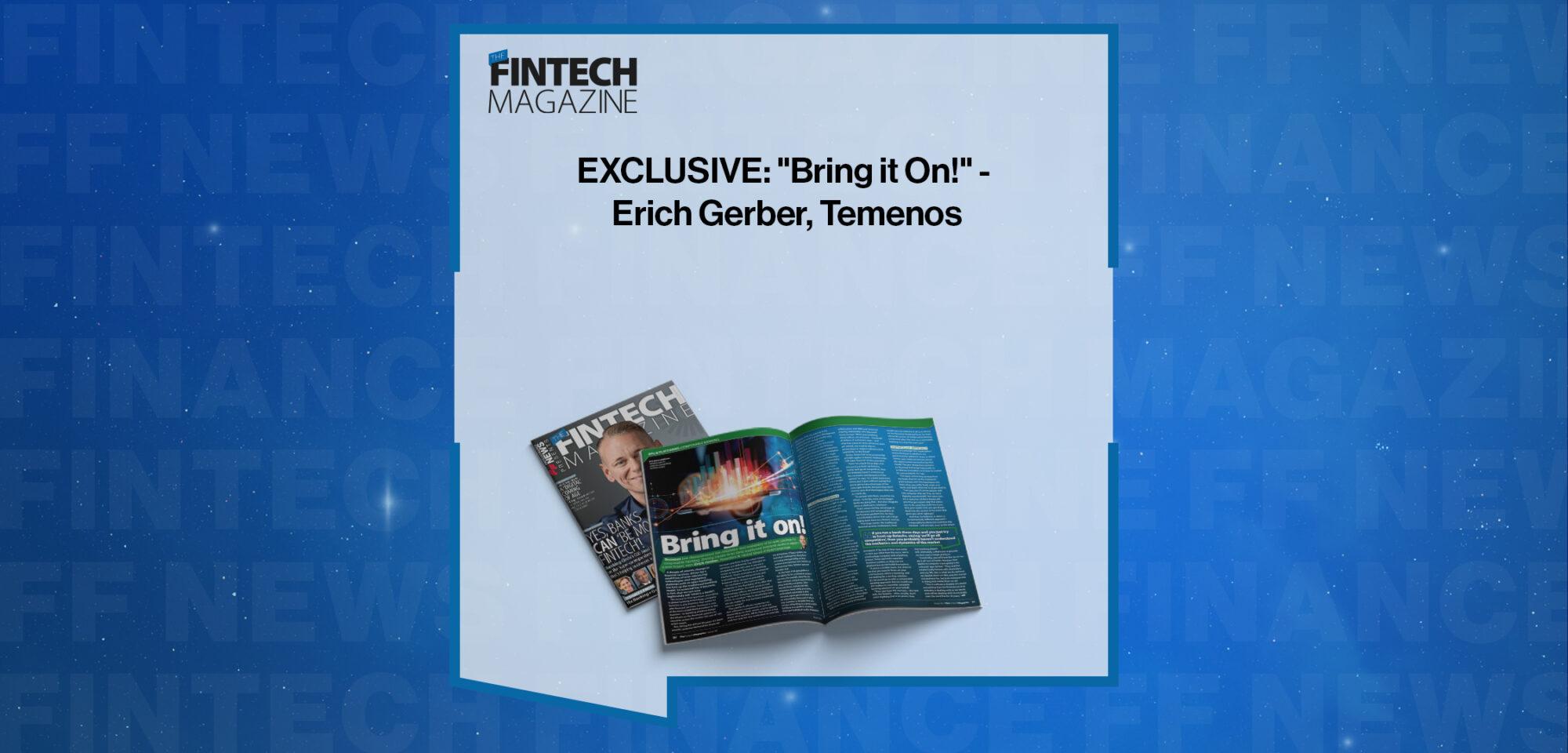 EXCLUSIVE: "One For All" - Erich Gerber, Temenos in 'Discover Sibos 2022' | FF News|EXCLUSIVE: "One For All" - Erich Gerber, Temenos in 'Discover Sibos 2022' | FF News